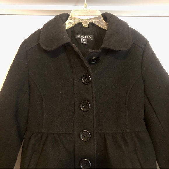 Darling black dress coat, George, size 6/6X - Picture 4 of 7